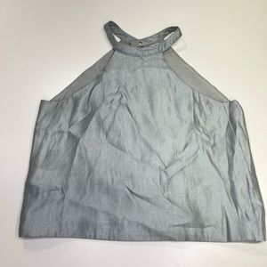 Asilio ‘Zero Visibility’ Silver Metallic Sleeveless Top Size Medium REVOLVE